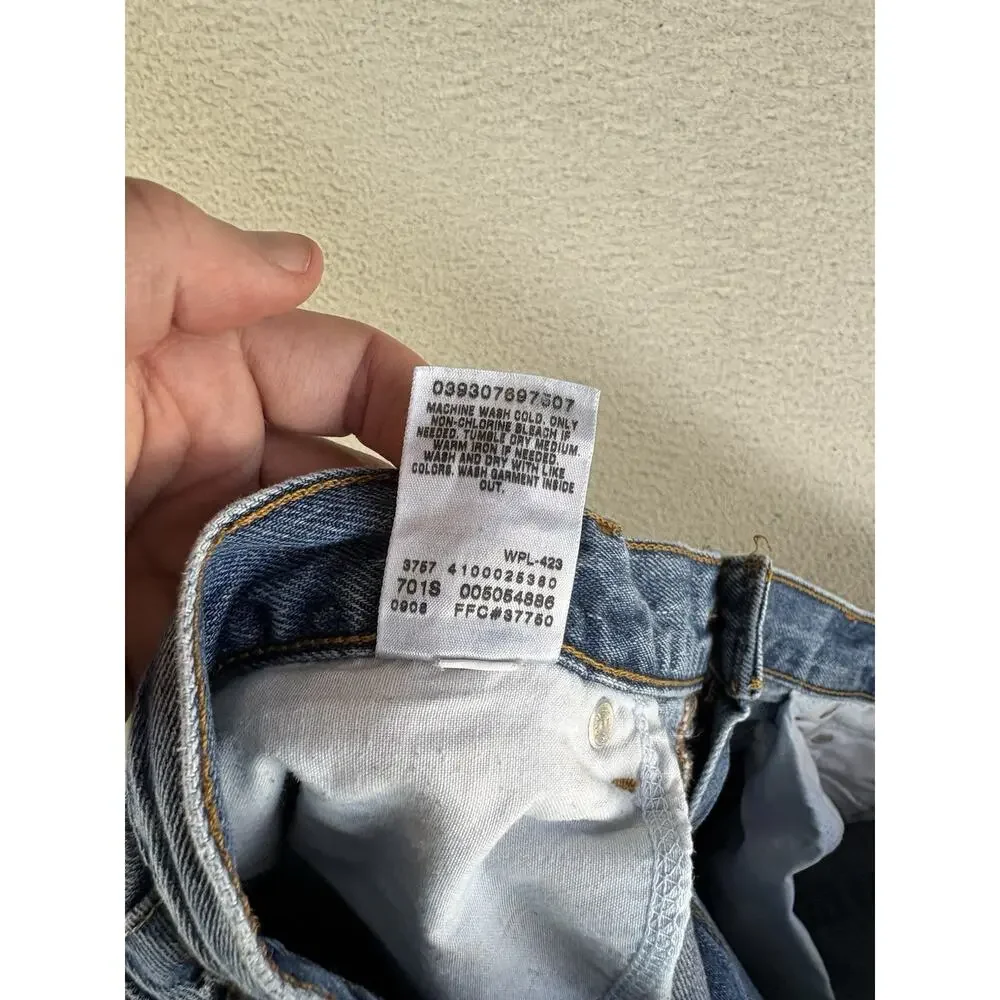 Vintage Levis 505 Jeans Men 40x30 Regular Fit Straight Workwear Denim Y2K
